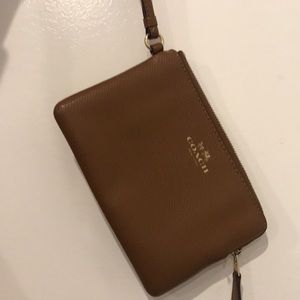 Brown Coach Wristlet
